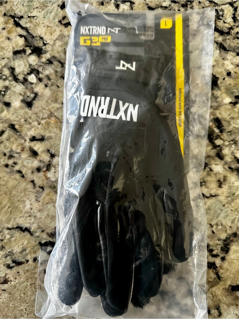 BATTLE Astrofly Black Football Cleats, size 10.5, skull wrap & NXTRND gloves - Picture 9 of 10